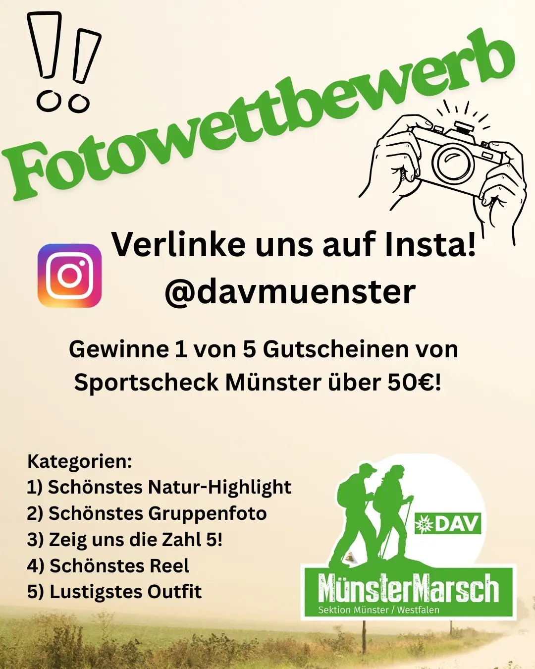 Plakat Fotowettbewerb | © DAV Münster