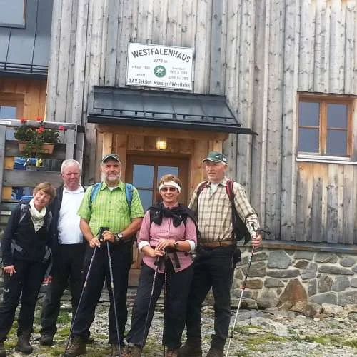 Wanderung zum Westfalenhaus durch die Gruppe Berg rauf und Berg runter | © DAV Münster