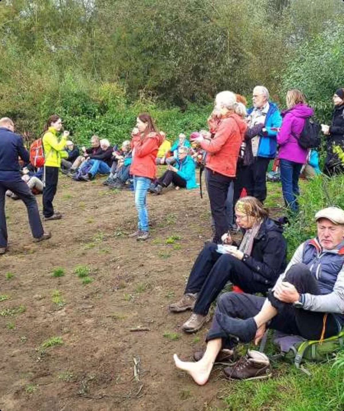 Wanderpause der Gruppe Berg rauf und Berg runter | © DAV Münster