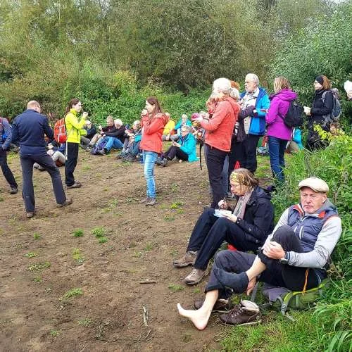 Wanderpause der Gruppe Berg rauf und Berg runter | © DAV Münster