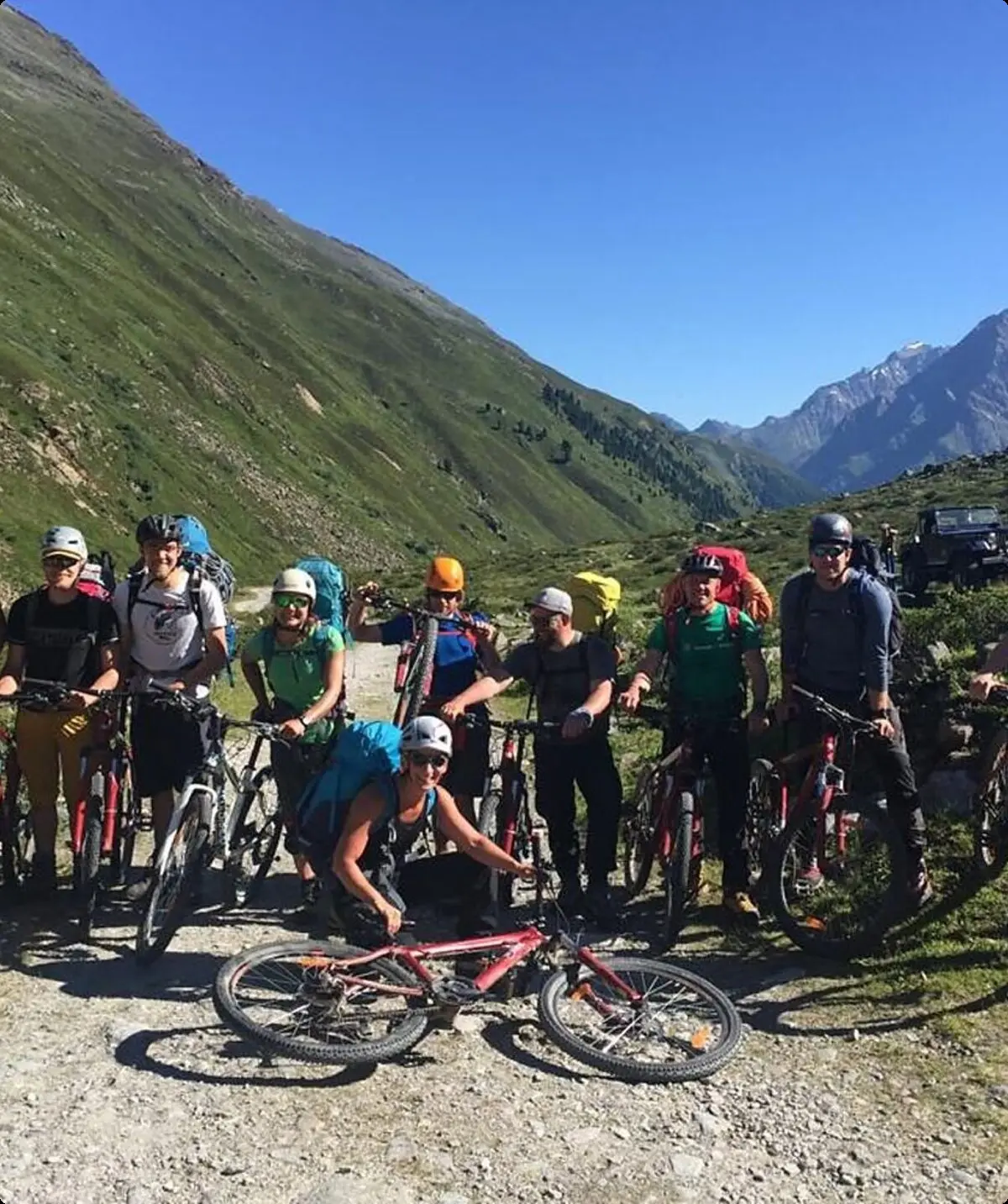 Die Gruppe bei einem Radausflug | © DAV Münster