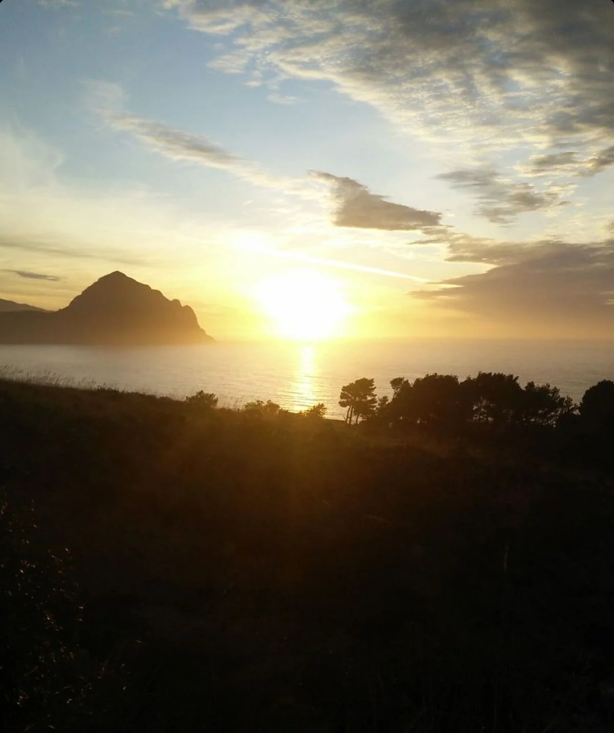 Sonnenuntergang. im Hintergrund das Meer | © DAV Münster