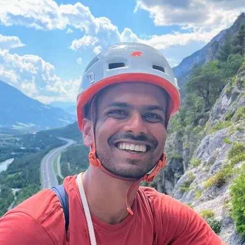 Es ist Jayant Wakode zu sehen | © DAV Münster