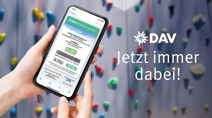 Digitaler Mitgliedsausweis | © DAV Münster