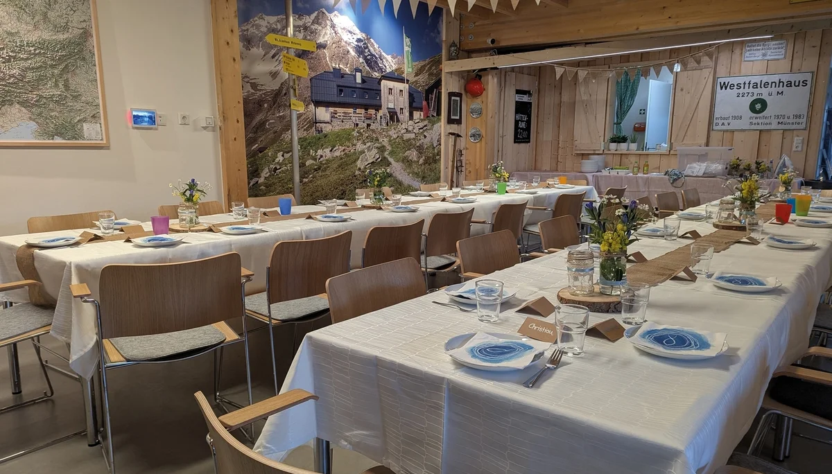 Foto vom Besprechungsraum in der Geschäftsstelle | © DAV Münster