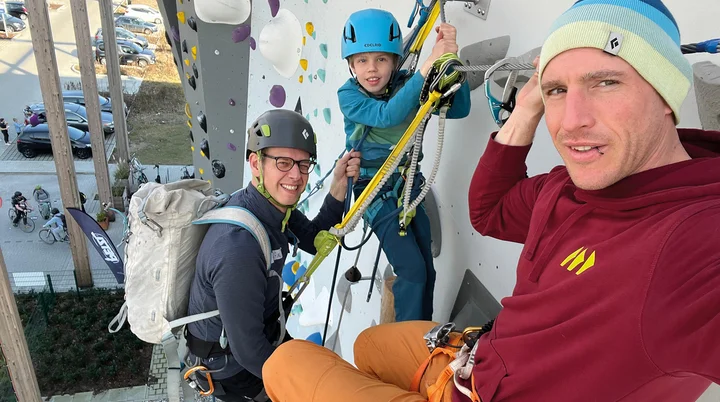 Nahaufnahme von drei Kletterern | © DAV Münster