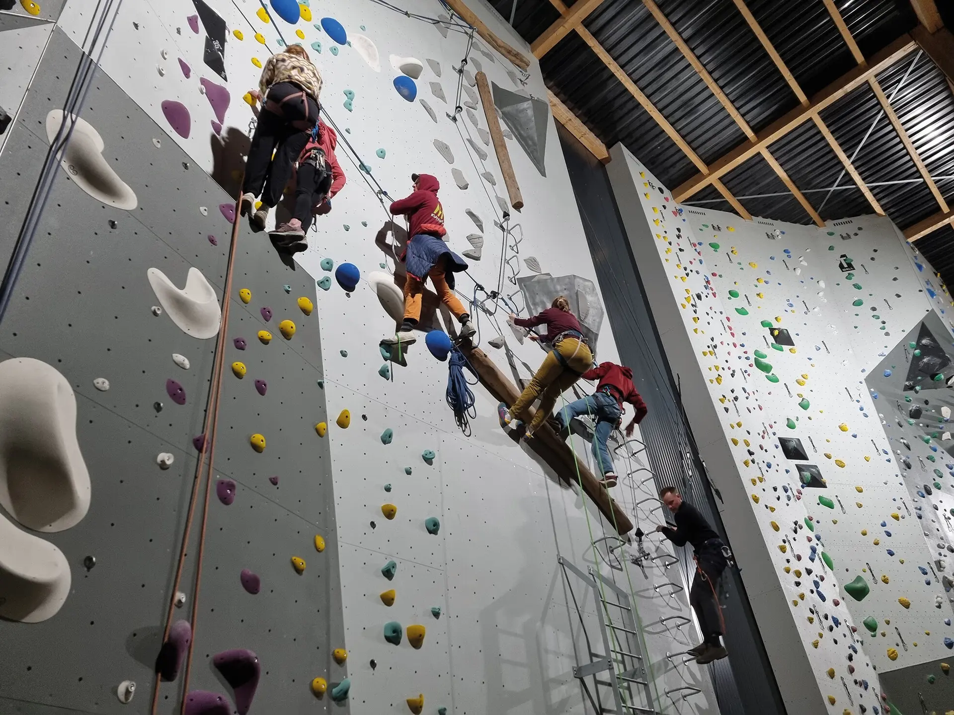 Nahaufnahme der Kletterwand | © DAV Münster