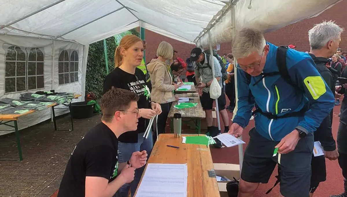 Kontrolle am Start | © DAV Münster