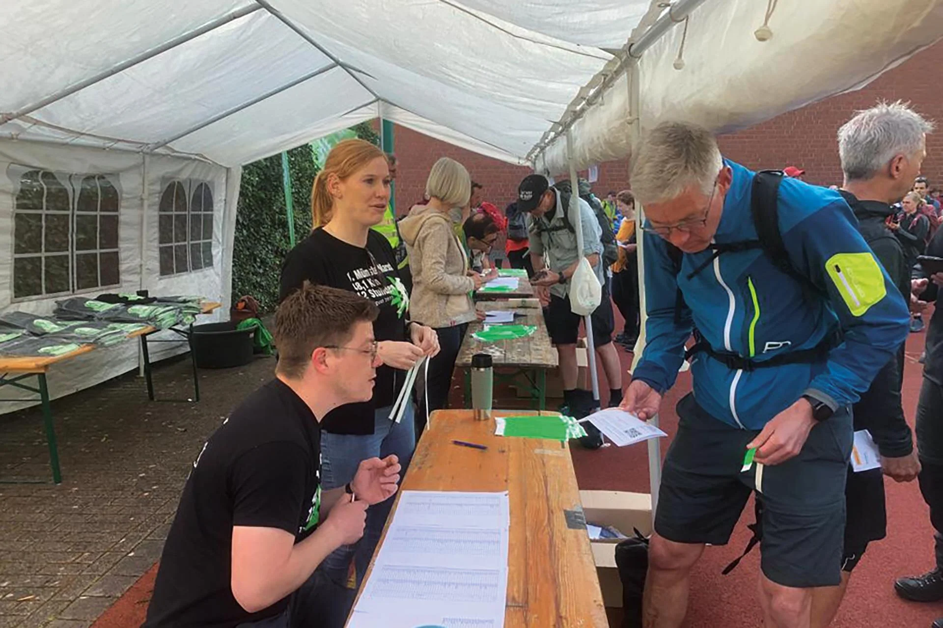 Kontrolle am Start | © DAV Münster