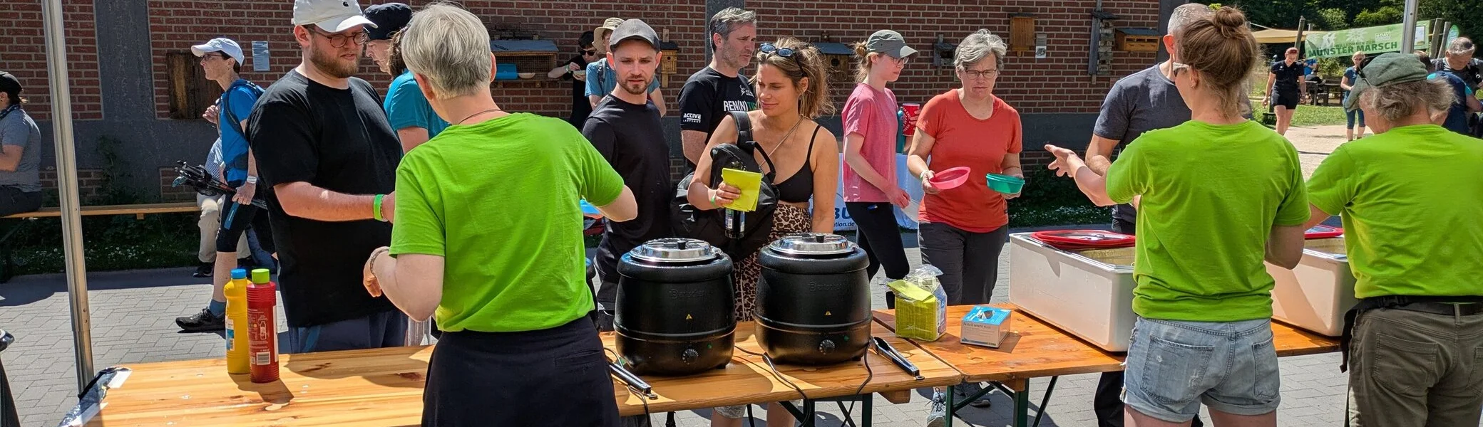 Essensausgabe VP2 in Hiltrup | © DAV Münster