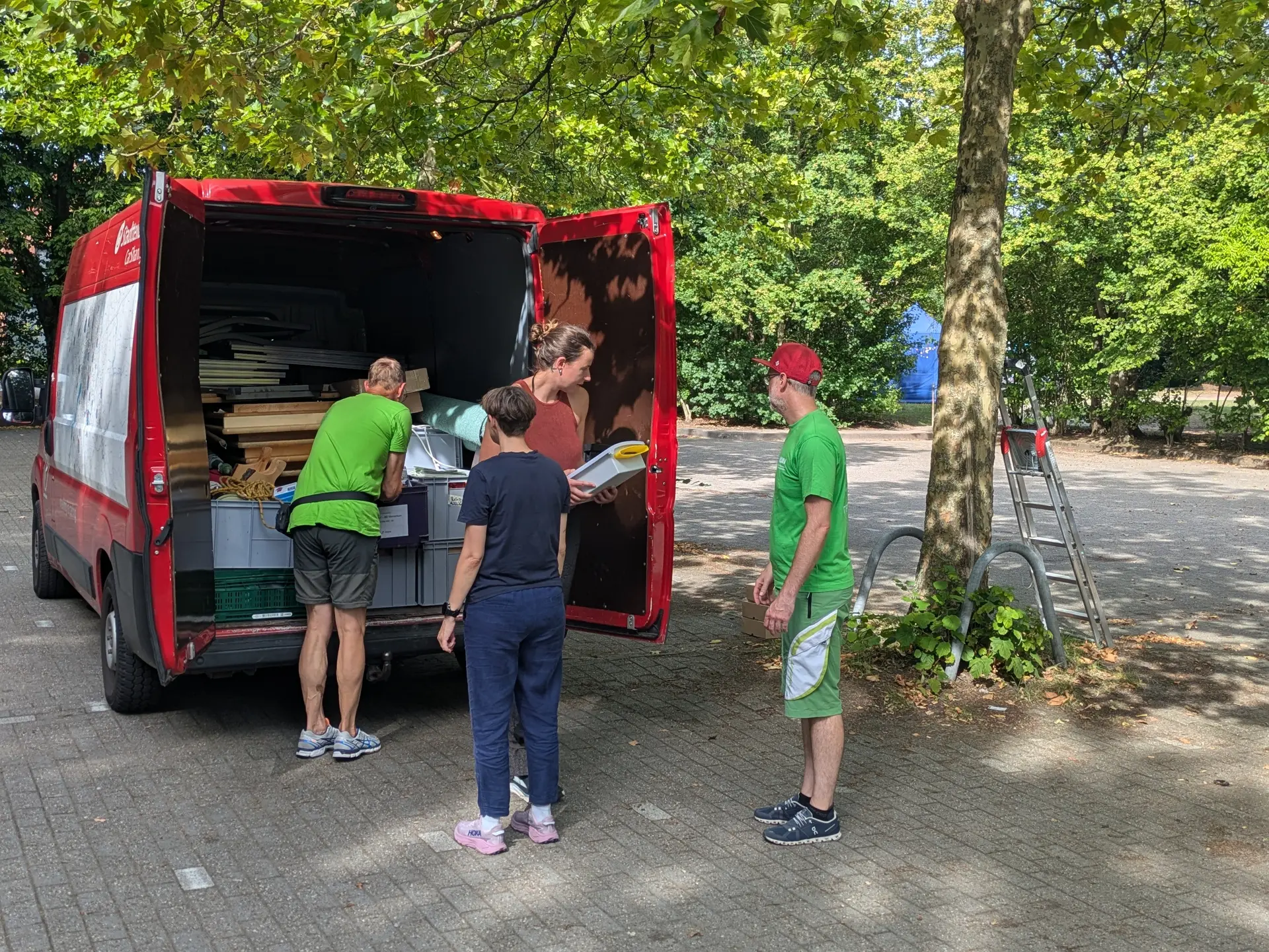 NRW Fest Aufbau | © DAV Münster
