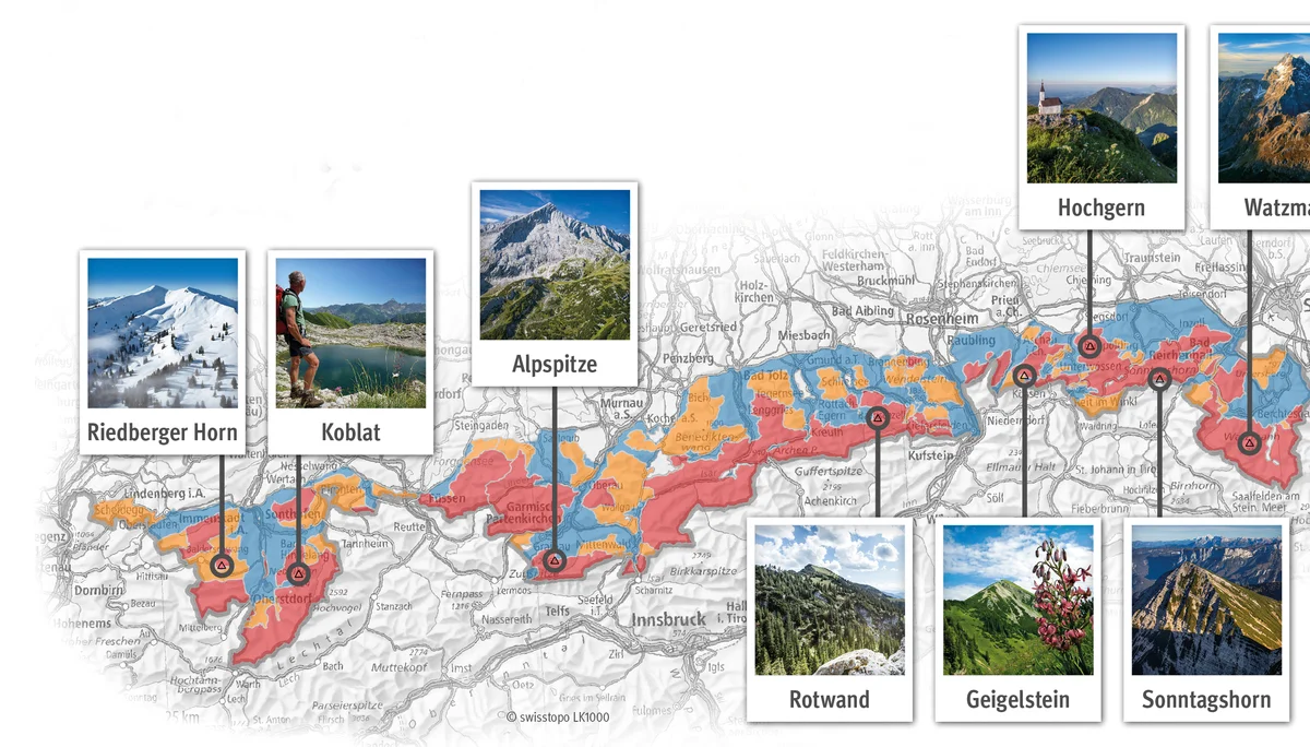 Alpenplan | © DAV Münster