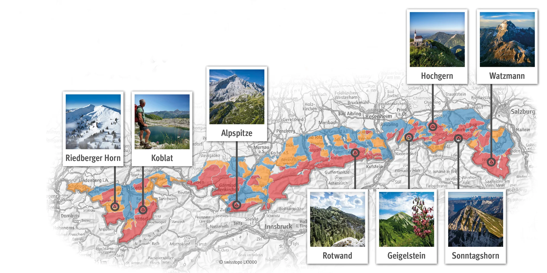 Alpenplan | © DAV Münster