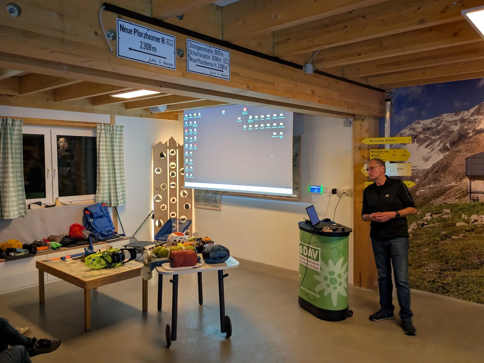 Vortrag Karl Bangel | © DAV Münster
