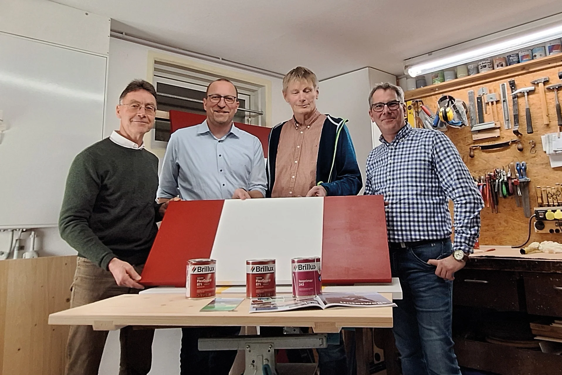 Der DAV bei der Firma Brillux zu Gast | © DAV Münster