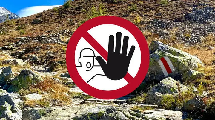 Wegsperrung | © DAV Münster