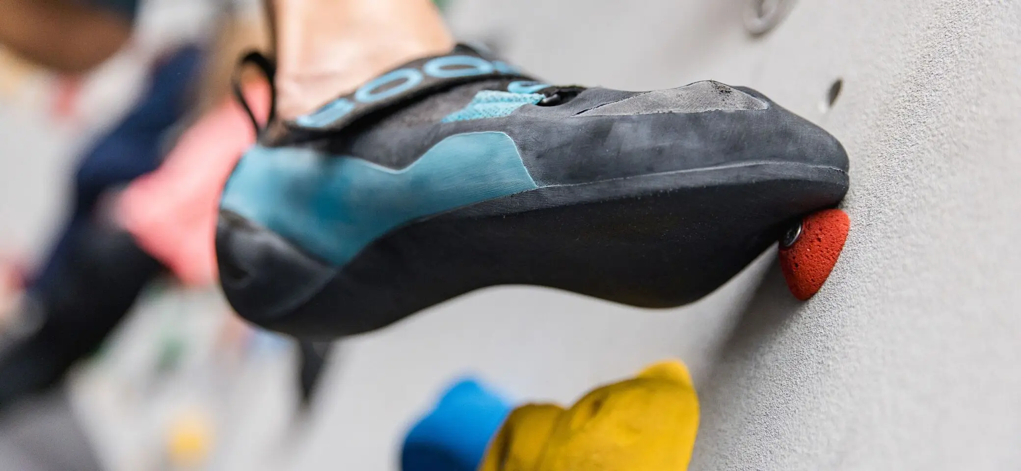 Ein Boulderschuh in Nahaufnahme | © DAV